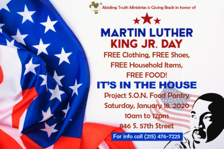 MLK Day Of Service 2020 Postcard